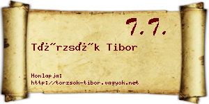 Törzsök Tibor névjegykártya